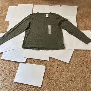 Old Navy Long Sleeve Tee - Olive Green